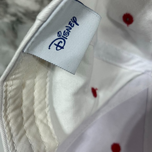 Disney Minnie Mouse Cap Women's One Size White Bow Tie Mom Baseball Adjustable - Picture 9 of 14